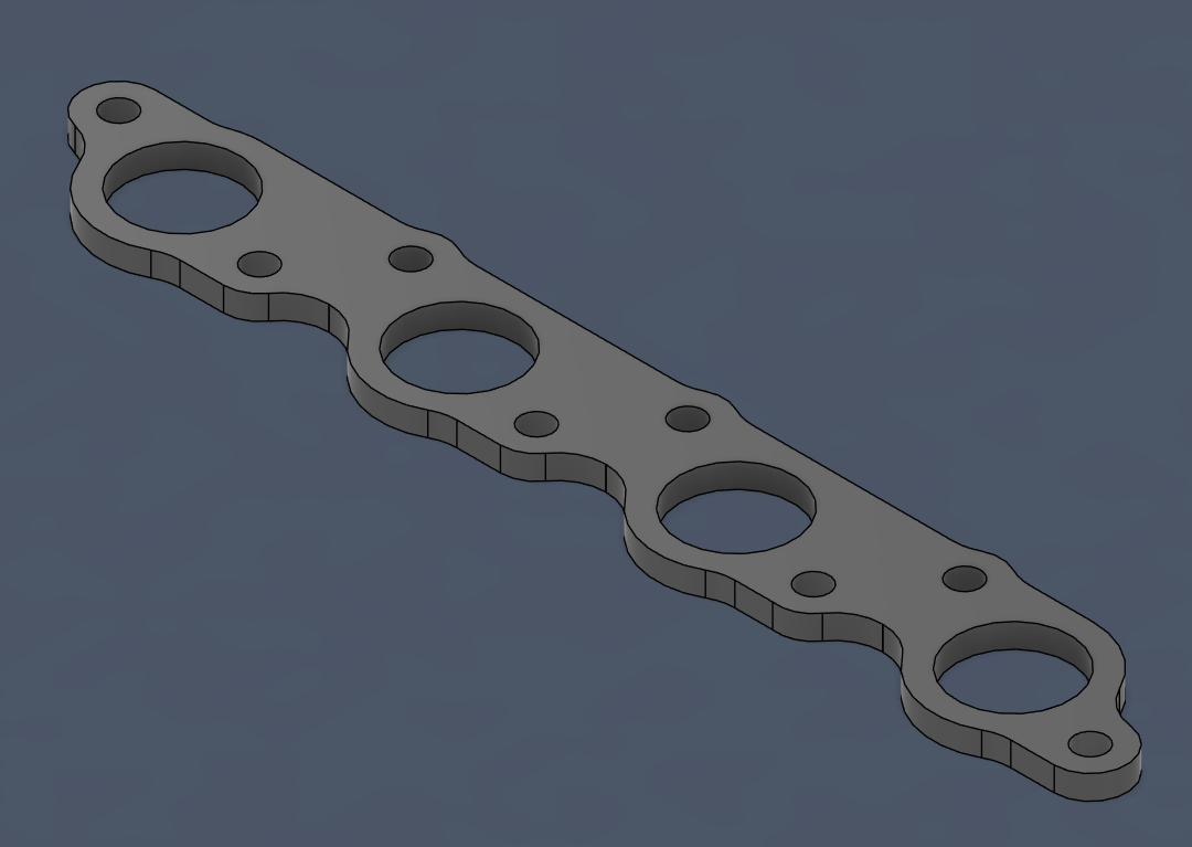 Godzilla Exhaust Head Flange Pair Stainless Steel