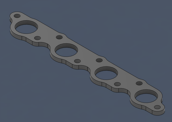 Godzilla Exhaust Head Flange Pair Stainless Steel