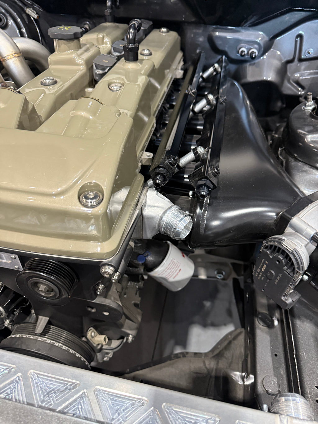 Ford Barra Compact Water Outlet Adaptor – 3D Printed Aluminium