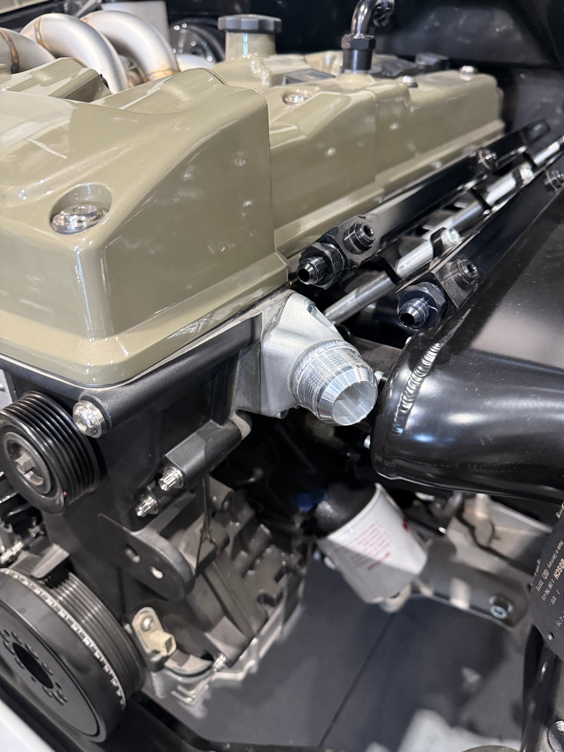 Ford Barra Compact Water Outlet Adaptor – 3D Printed Aluminium